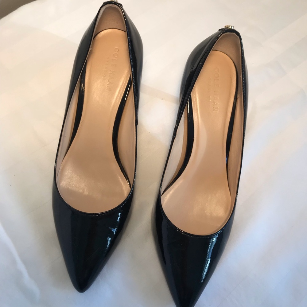 Cole Haan Patent Leather Pointy Toe Pumps